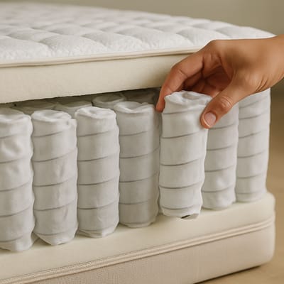 Molas ensacadas por dentro: suporte, conforto e silêncio