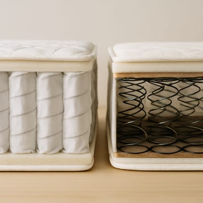 Molas ensacadas vs. Bonnell: diferenças que você sente