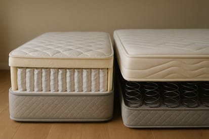 Colchões com molas vs espuma: qual oferece melhor suporte?