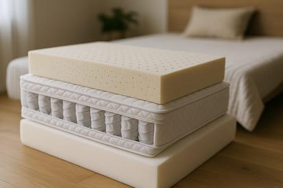 Colchão de espuma, molas e látex: diferenças-chave