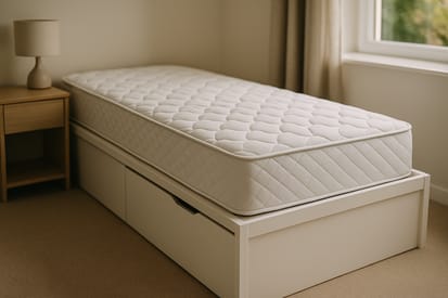 Como escolher colchão para cama de solteiro com gaveta